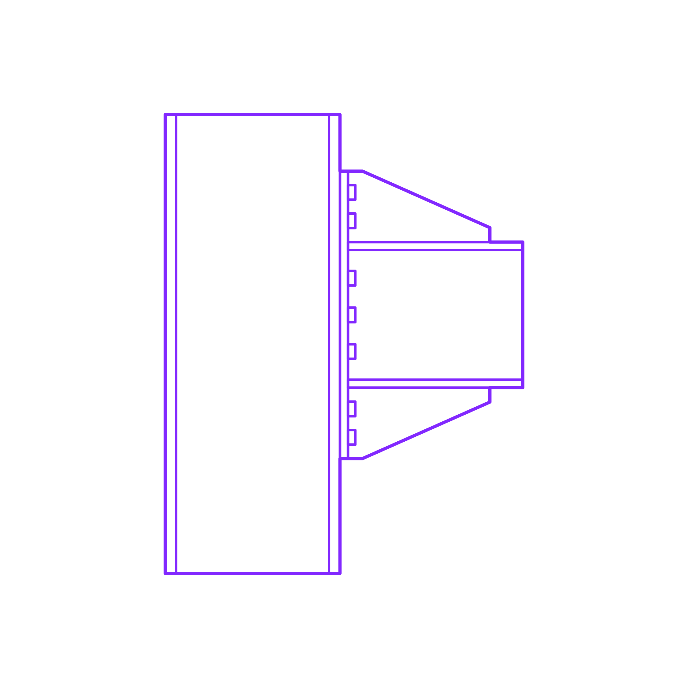 Buildings Steel Connections End Plate Extended Sticker Outline Svg File Free Vectors